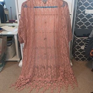 Pink Flower Cardigan